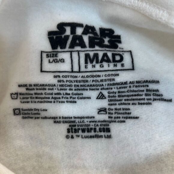 Star Wars White Character Group Hoodie pullover- Brand New- Men Large‎ - Picture 5 of 6